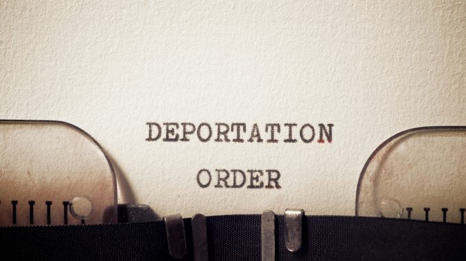 Deportation,Order,Phrase,Written,With,A,Typewriter.